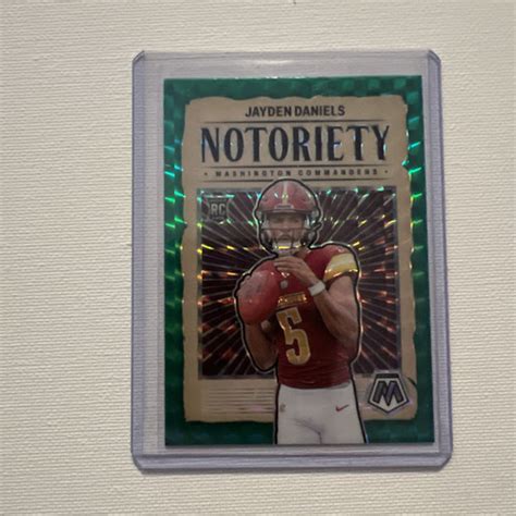 Panini Mosaic Notoriety Green Mosaic Prizm Jayden Daniels