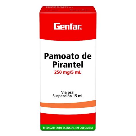 Pamoato Pirantel 250 Mg5 Ml Suspension Fco X 15 Droguerias Patria