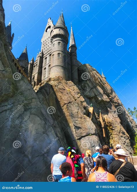 Orlando, Florida, USA - May 09, 2018: the Hogwarts Castle at the ...