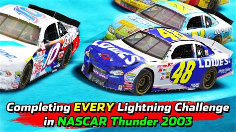 🔴 Live Completing Every Lightning Challenge In Nascar Thunder 2003