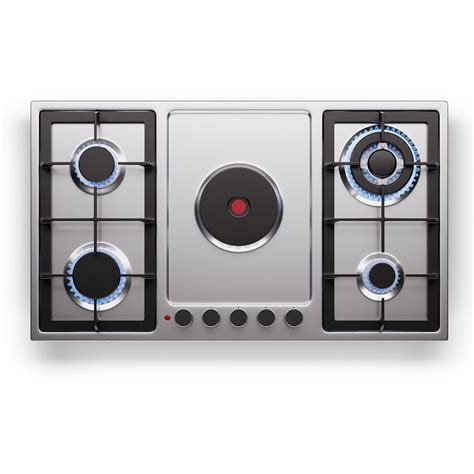 Klarstein MultiChef 5 Hot Plate Electric And Gas Hob 5 Cooking Zones 4