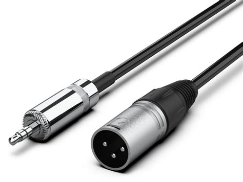 Silver Xlr Male Stereo Minijack 3m 10145069 Audibax