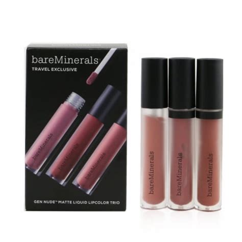 Bareminerals Gen Nude Matte Liquid Lipcolor Trio X Matte Liquid