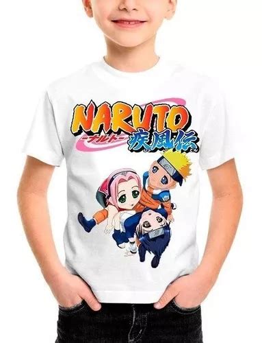 Camiseta Infantil Naruto Sasuke Sakura S Rie Anime Mang