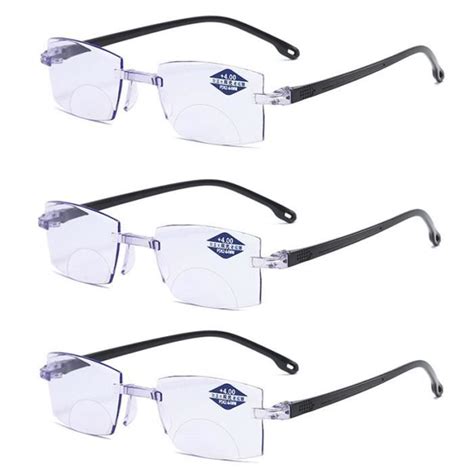 Lunettes de lecture progressives bifocales taillées en diamant pour