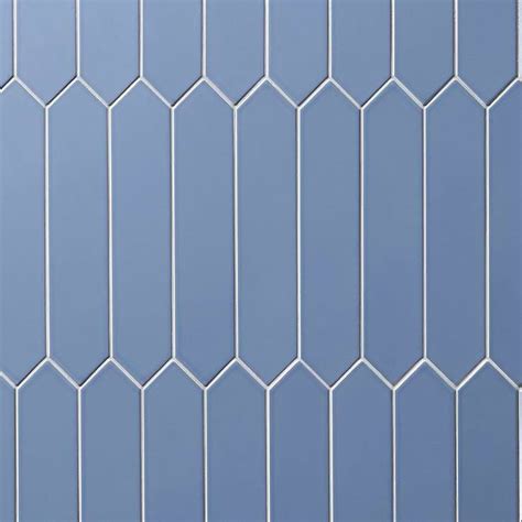 Kent Marine Blue 3x12 Picket Polished Ceramic Wall Tile In 2024 Wall