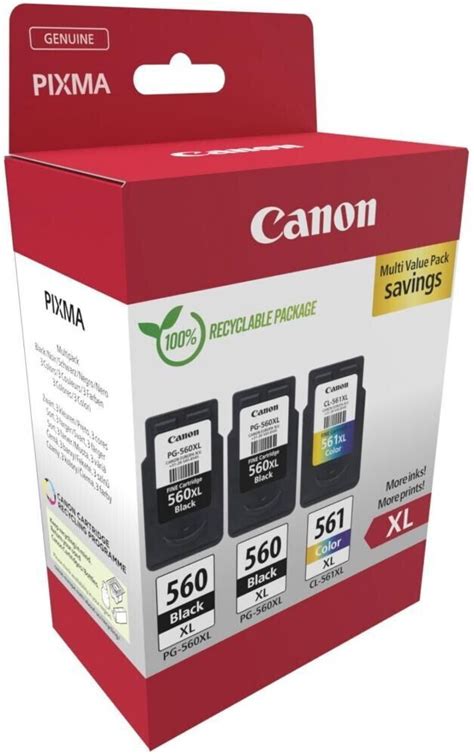 Buy Canon PG 560XL CL 561XL Multipack 3712C009 From 49 95 Today