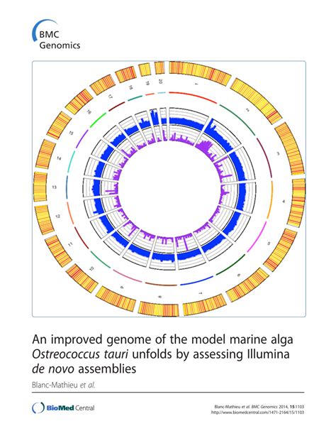 Pdf An Improved Genome Of The Model Marine Alga Ostreococcus Tauri