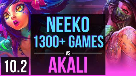 Neeko Vs Akali Mid Defeat 1300 Games 3 Early Solo Kills Euw