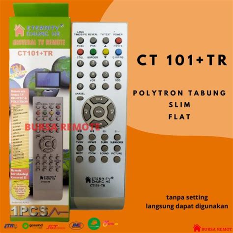 Jual REMOTE TV POLYTRON MULTI TABUNG CHUNGHE 101 ECER DAN GROSIR Di