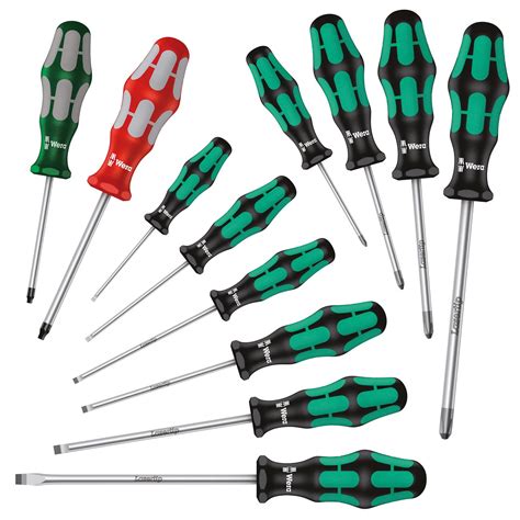 Wera Kraftform Plus Stainless Steel Screwdriver Set (12-Piece Set ...