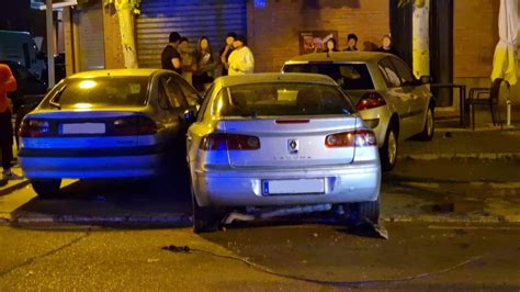 Empotra su coche contra dos vehículos y se da a la fuga Tordesillas