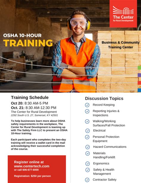 Osha 10 Hour Training Somerset Pulaski Chamber Of Commerce