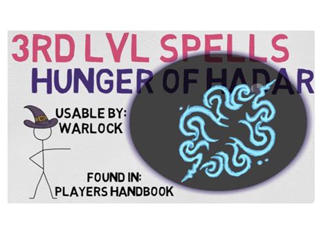 Hunger of Hadar Spell DnD - DnD 5e Backgrounds