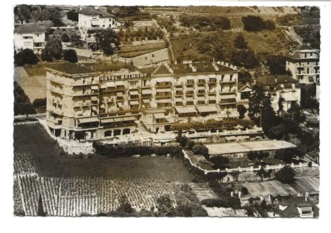 Montreux VD Grand Hôtel Château Belmont Flugaufnahme 1961 Kaufen