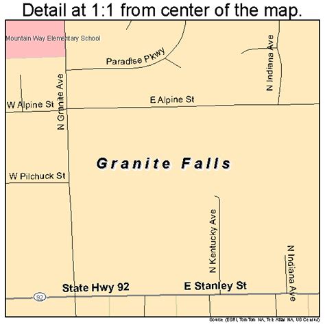 Granite Falls Washington Street Map 5327995