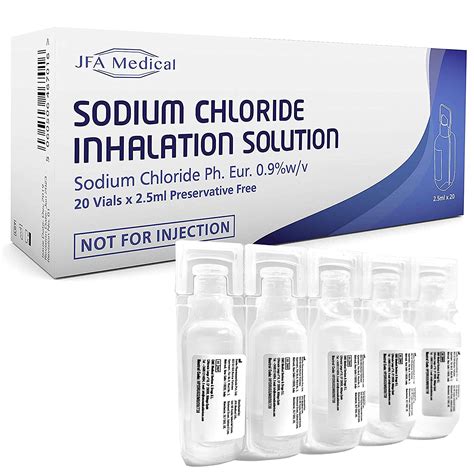 Buy Jfa Medical Isotonic Sodium Chloride Nacl Inhalation Saline