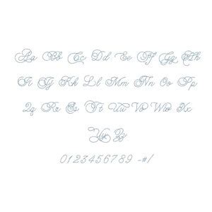 Chopin Bean Stitch Machine Embroidery Font Sizes Etsy