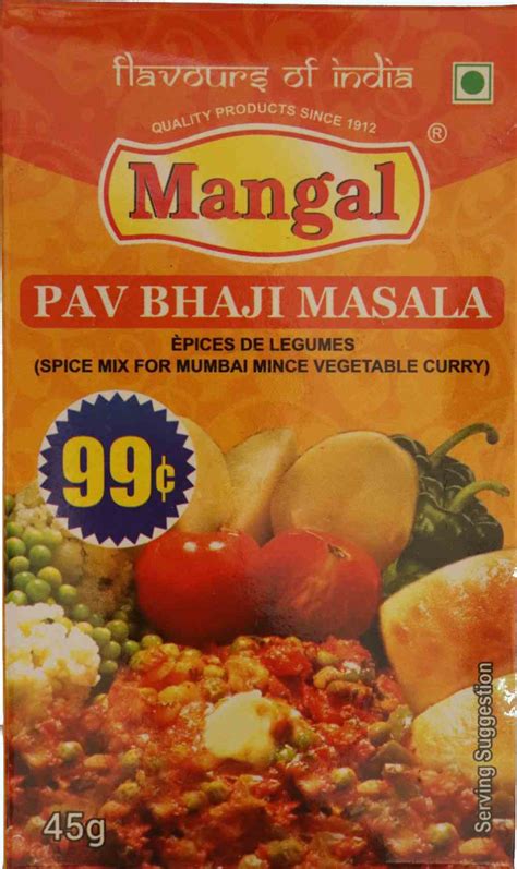 Mangal Pav Bhaji Masala 45g Budget Grocery