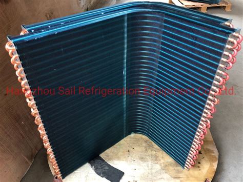 Industrial Chiller Unit Air Chilled Cooler Aluminum Fin Copper Tube