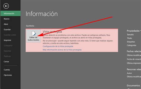 Eliminar El Modo De Solo Lectura En Las Hojas De Excel