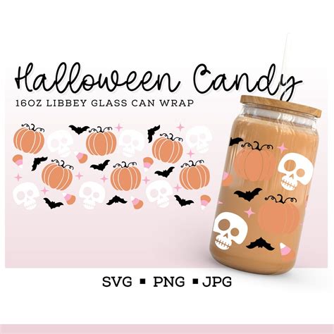 Halloween Libbey Svg Glass Cup Svg Halloween Can Glass Libbey Glass Svg Ghost Svg Halloween