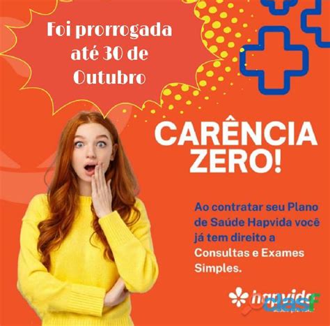 Hapvida saúde promoção de carência zero pra consultgas e exames