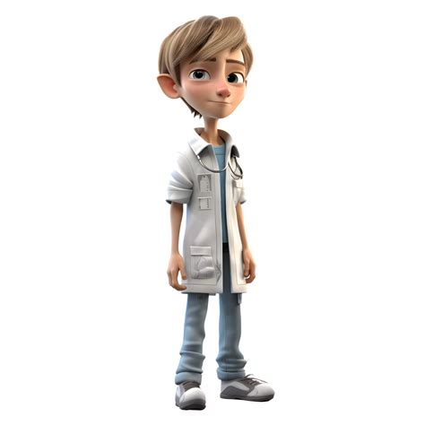 Confident 3D Doctor with Inhaler Ideal for Respiratory or Allergy