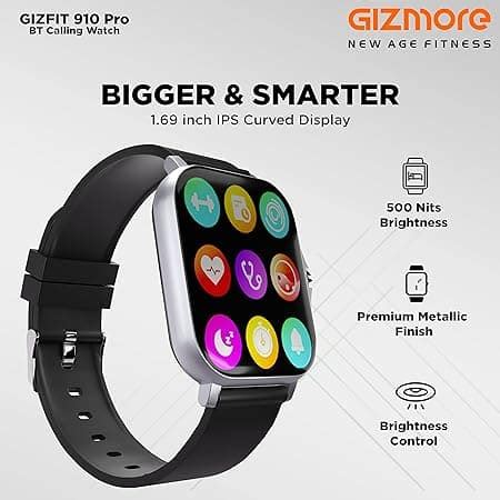 Gizmore Gizfit Pro Smart Watch Black