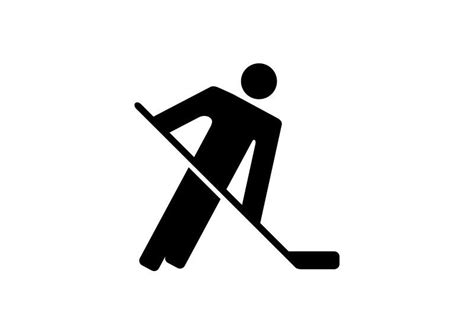 Hockey Player Pictogram Icon Hockey Tattoo Hockey Pictures Ice Hockey