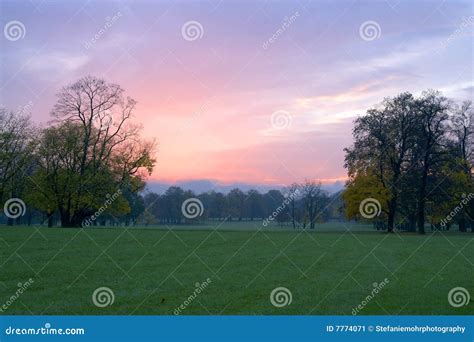 Red sunrise stock image. Image of october, rosensteinpark - 7774071