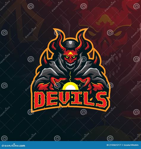 Devil Mascot Logo Design Vector With Modern Illustration Concept Style