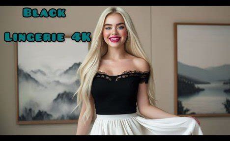 4K New Ebony Lingerie Try On Haul Transparent Transparent Lingerie See Through LingerieI