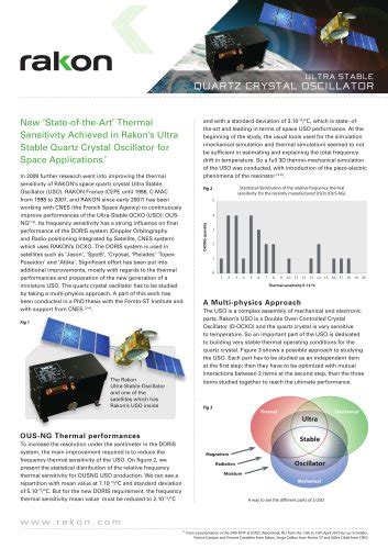 Ultra Stable Oscillators Brief - Rakon - PDF Catalogs | Technical ...