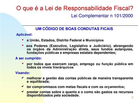 Lei De Responsabilidade Fiscal Lei Complementar N De Ppt