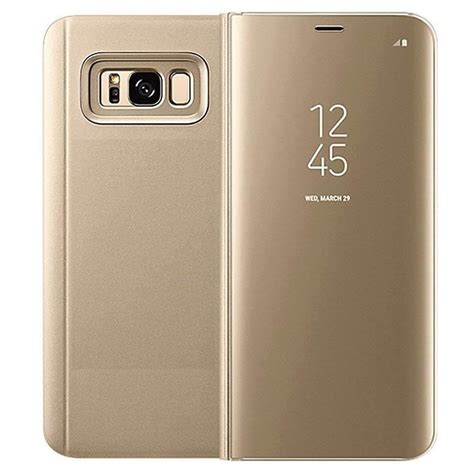 Clear View Cover Samsung Galaxy S8 Goud MobileSupplies Nl