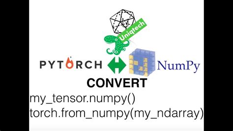 Pytorch Convert Torch Tensor To Numpy Ndarray And Numpy Array To Tensor Youtube