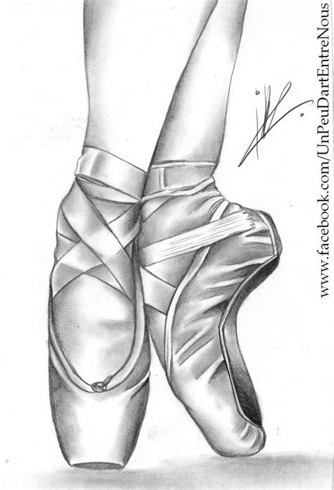 Ballet Slippers Drawing At Paintingvalley Explore Collection Of