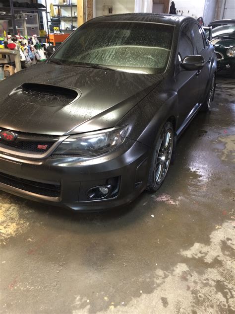 Here S A Small Teaser Of What S To Come Satin Black Sti R Subaru