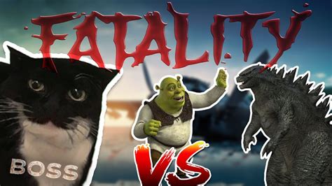 Shrek Vs Godzilla Vs Maxwell Cat Mecha Fight Part 2 YouTube