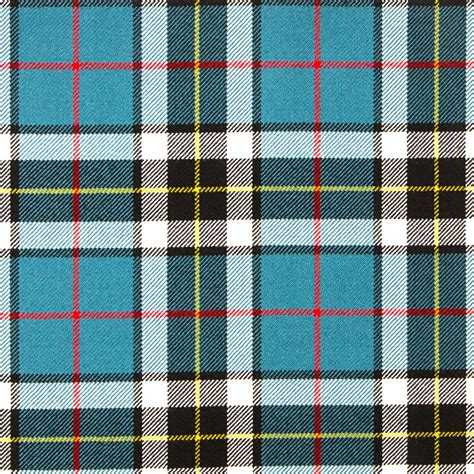 Thomson Blue Heavy Weight Tartan Fabric Lochcarron Of Scotland