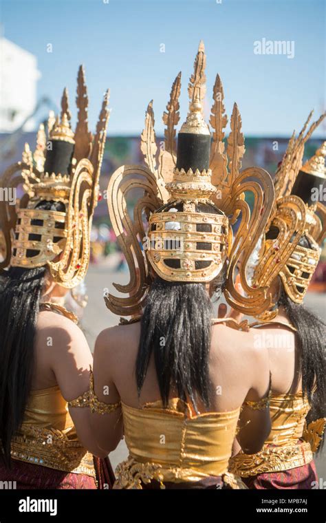 traditional thai Dance at the traditional Elephant Round Up Festival in ...