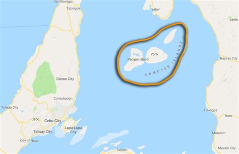 Camotes Island Map | Cebu City Tour