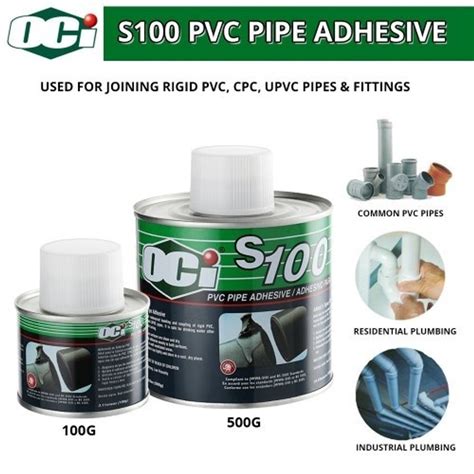 Pipe Glue Oci S100 Solvent Cement Gum Pvc Wang Thong Hardware Online