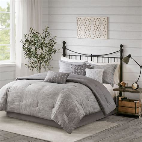 grey comforter sets king