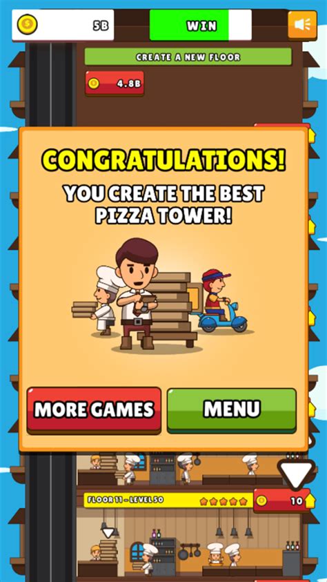 🕹️ Play Tower Pizza Game: Free Online Pizza Tower Building Sim Video ...