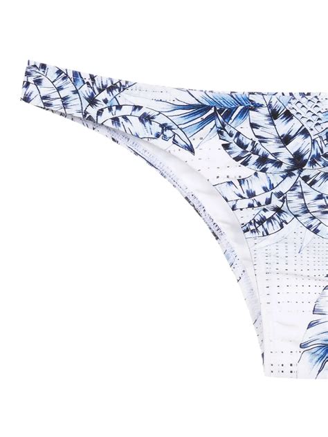 Lygia Nanny Palm Tree Print Bikini Bottoms Blue FARFETCH UK