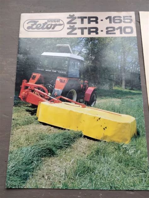 PROSPECTUS TRACTEUR ZETOR Gamme Faucheuse Brochure Prospekt Trattori