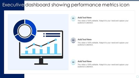 Executive Dashboard Showing Performance Metrics Icon Ppt Presentation