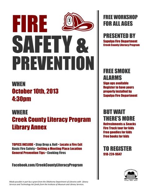 Fire Safety Flyer Templates Free Fire Safety Specialist Job Ad